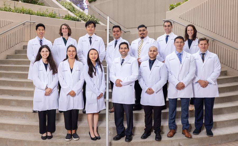 Members of the Scripps Mercy Internal Medicine Residency program gather for a photo.