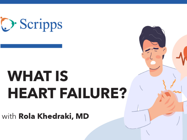 Thumbnail for video/podcast featuring Dr. Khedraki discussing heart failure.