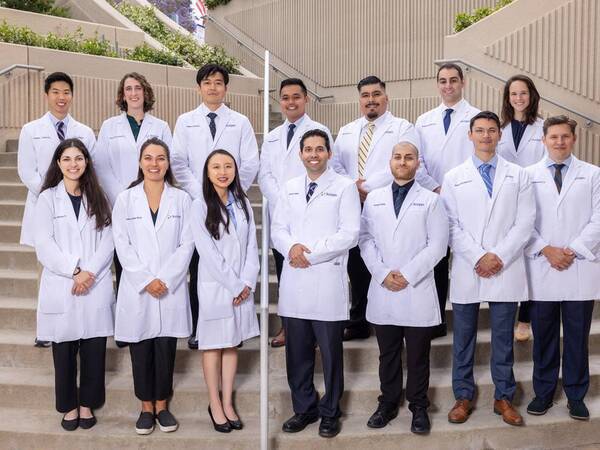 Members of the Scripps Mercy Internal Medicine Residency program gather for a photo.